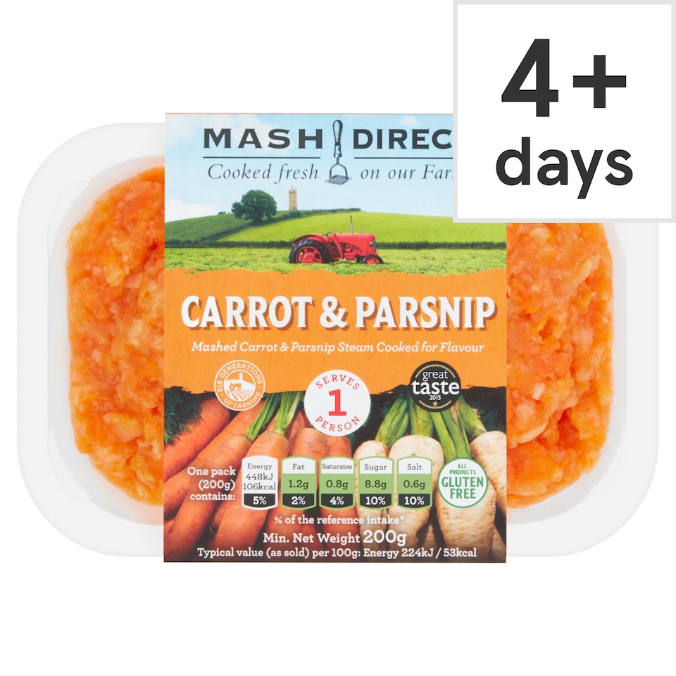 Mash Direct Carrot & Parsnip Mash 200G