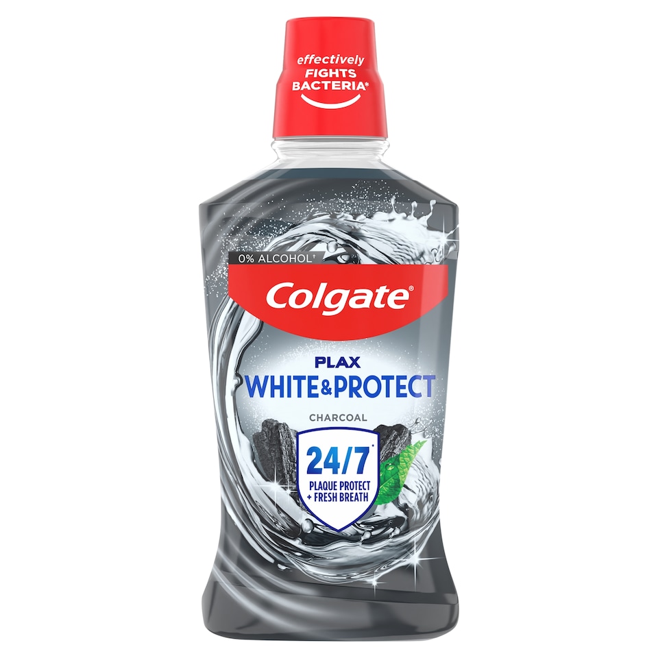 image 1 of Colgate Plax White + Charcoal Mouthwash 
