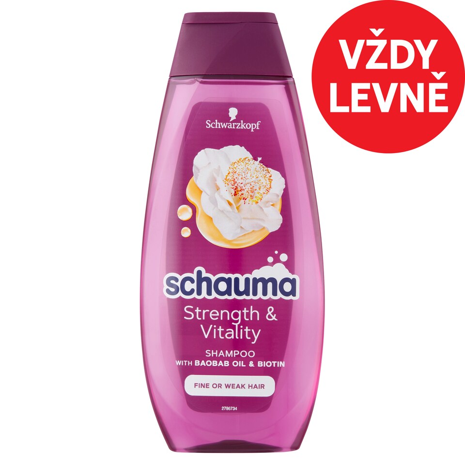Obrázek 1 pro produkt Schauma Strength & Vitality šampon 400ml