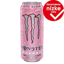 Monster Energy Ultra Strawberry Dreams sýtený energetický nápoj 500 ml