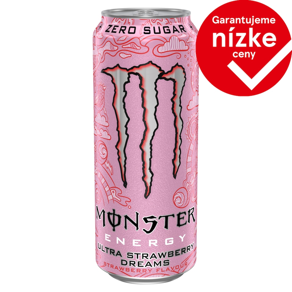 Monster Energy Ultra Strawberry Dreams Carbonated Energy Drink 500 ml