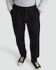 image 1 of F&F Comfort Stretch Drawstring Chino Trousers in Black
