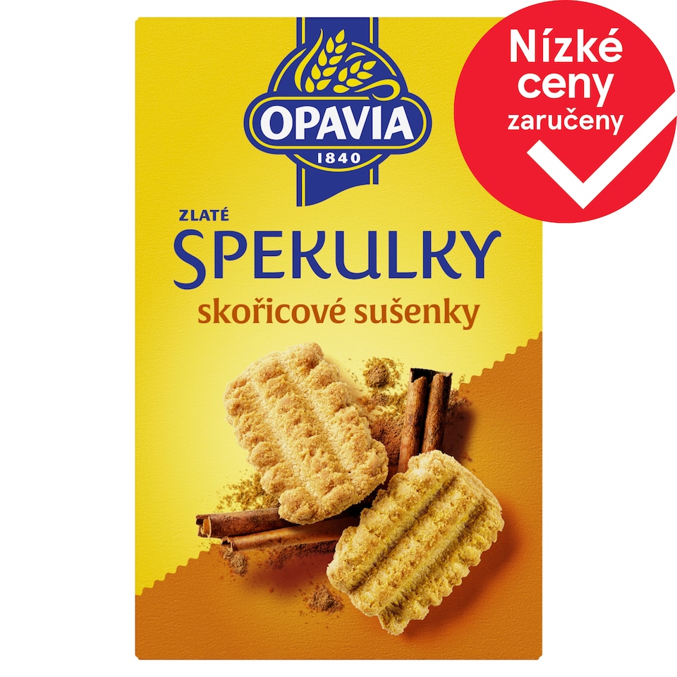 Opavia sušenky Zlaté Spekulky skořicové sušenky 160g