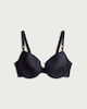 image 4 of F&F Fuller Bust Ruched Wired Padded Bikini Top in Black