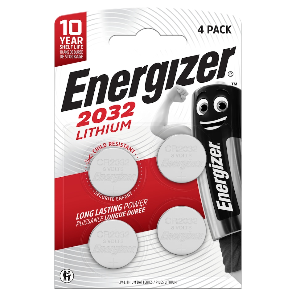 image 1 of Energizer CR2032 Batteries 4 Pack