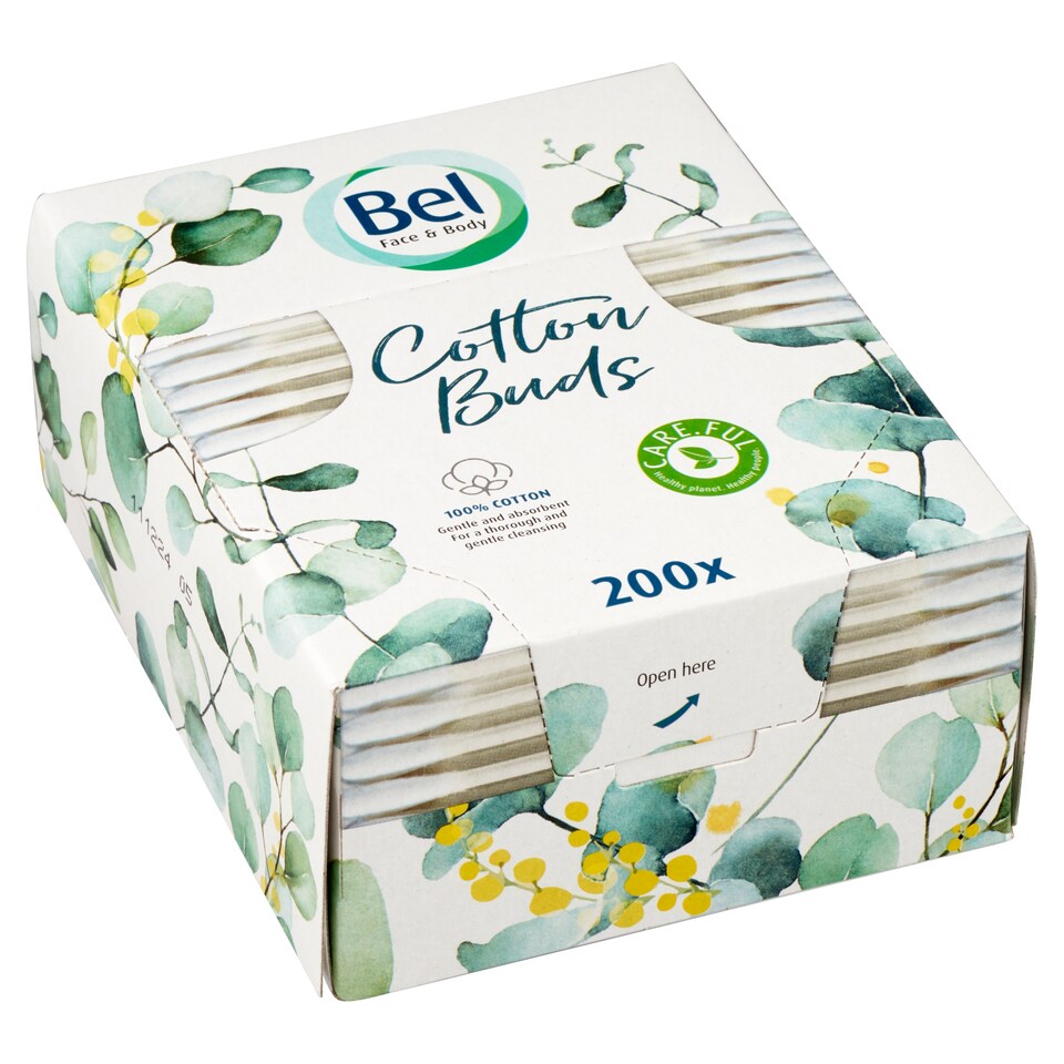 obrázok 1 z Bel Face & Body Cotton vatové tyčinky krabička 200 ks