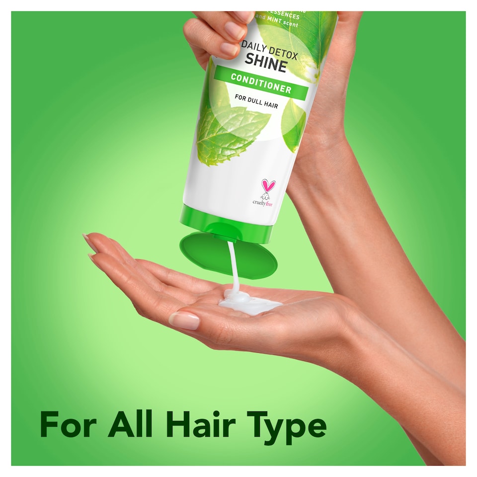 image 1 of Herbal Essences Daily Detox Shine Conditioner Tea & Mint 275ml