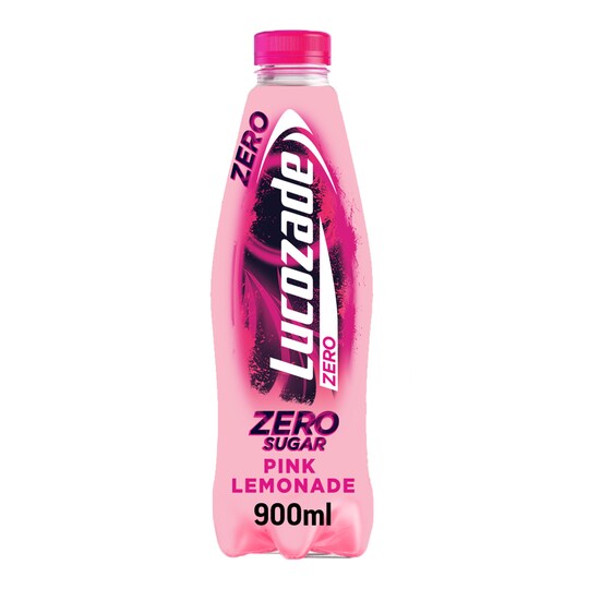Lucozade Zero Sugar Pink Lemonade 900Ml Tesco Groceries