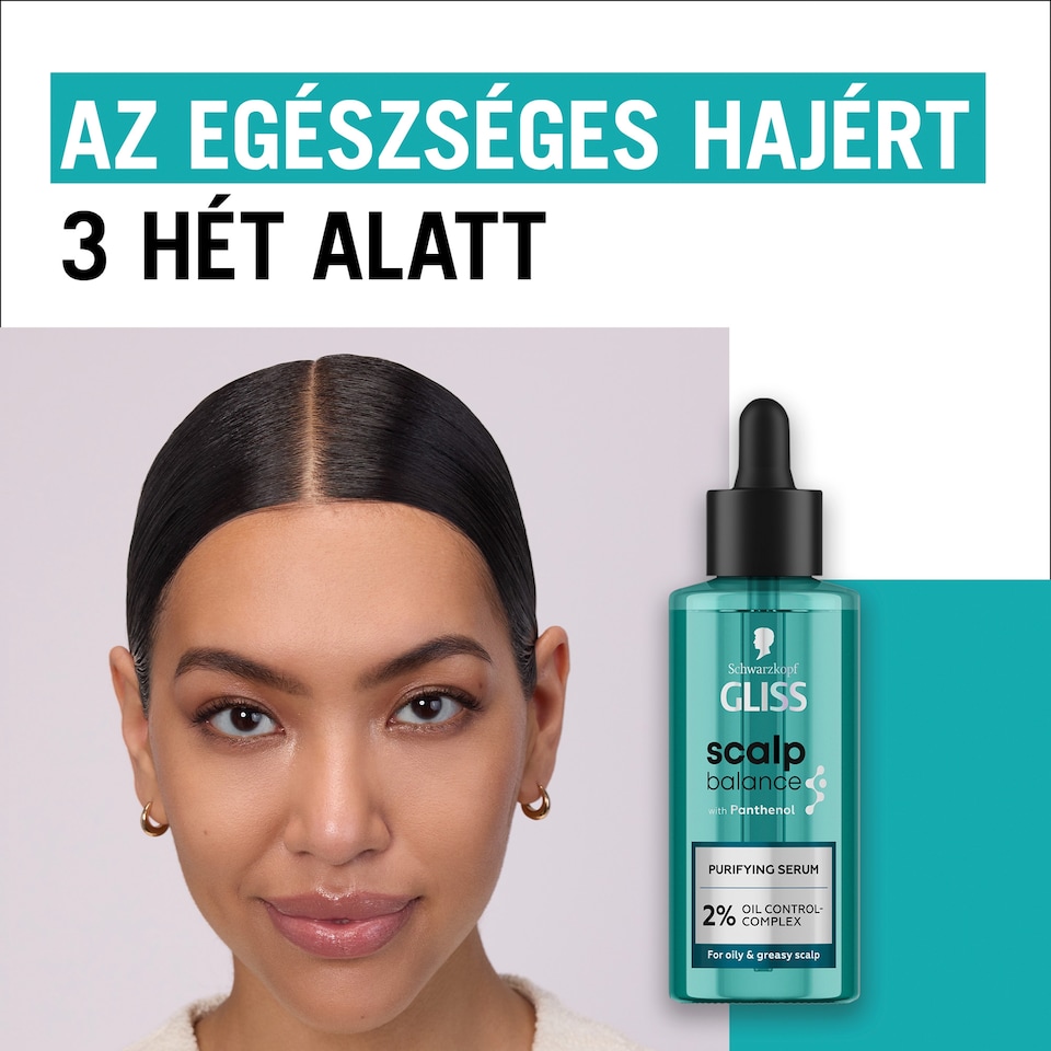 Gliss Scalp Balance Tisztító fejbőrszérum zsíros & olajos fejbőrre 100 ml  1. kép