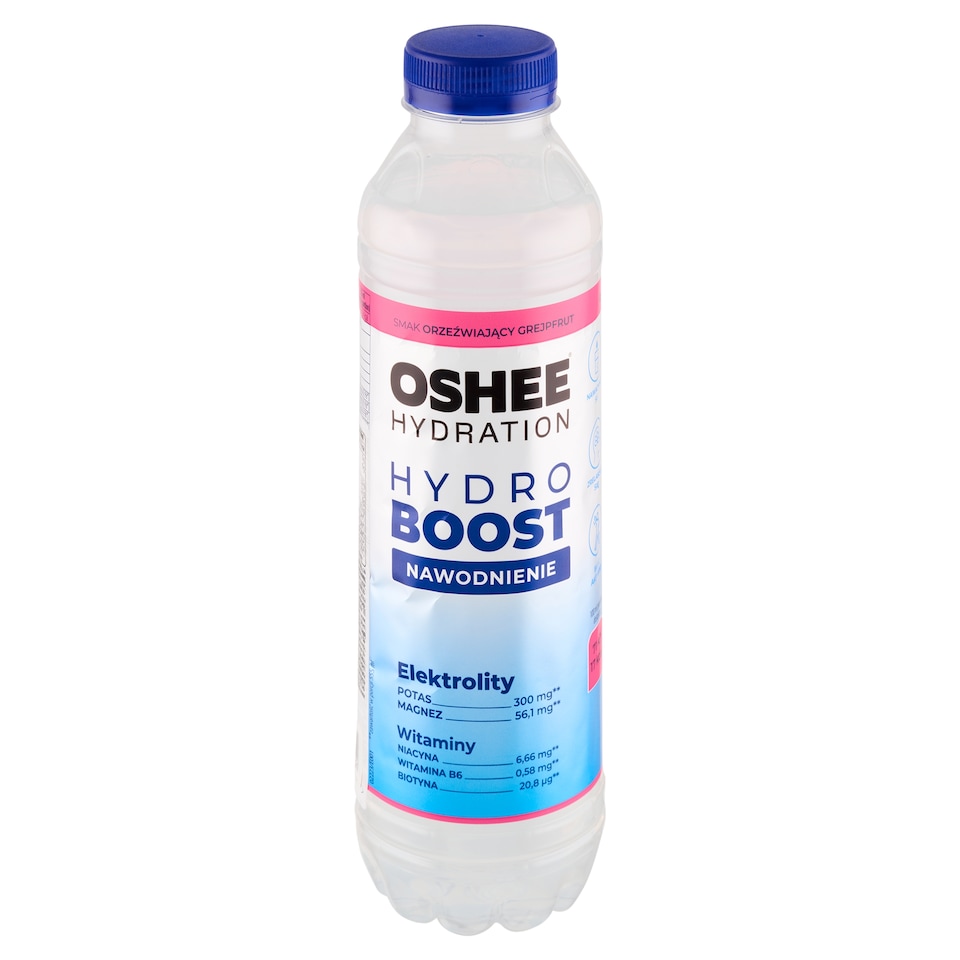 obrázok 1 z Oshee Hydro Boost izotonický nealkoholický nápoj nesýtený s príchuťou grapefruitu 555 ml