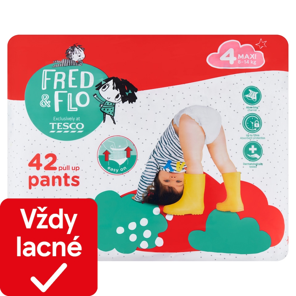 obrázok 1 z Fred & Flo Plienkové nohavičky Maxi 4 8-14 kg 42 ks