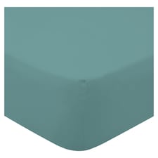 F&F Home Bedding 100% Cotton Marine Blue Fitted Sheet Single