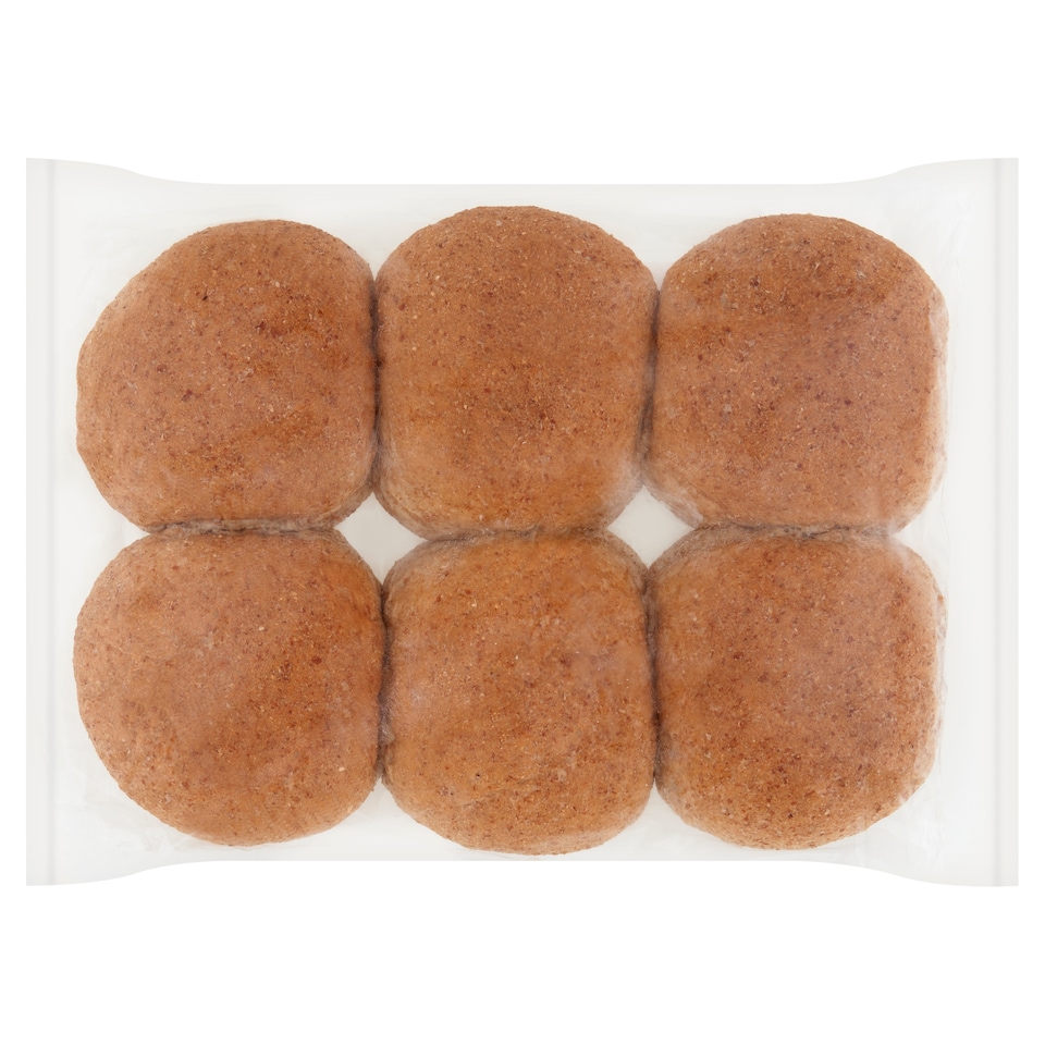 image 1 of Tesco Soft Wholemeal Roll 6 Pack