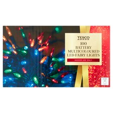 Tesco 100 Battery Multi-Coloured Fairy Lights
