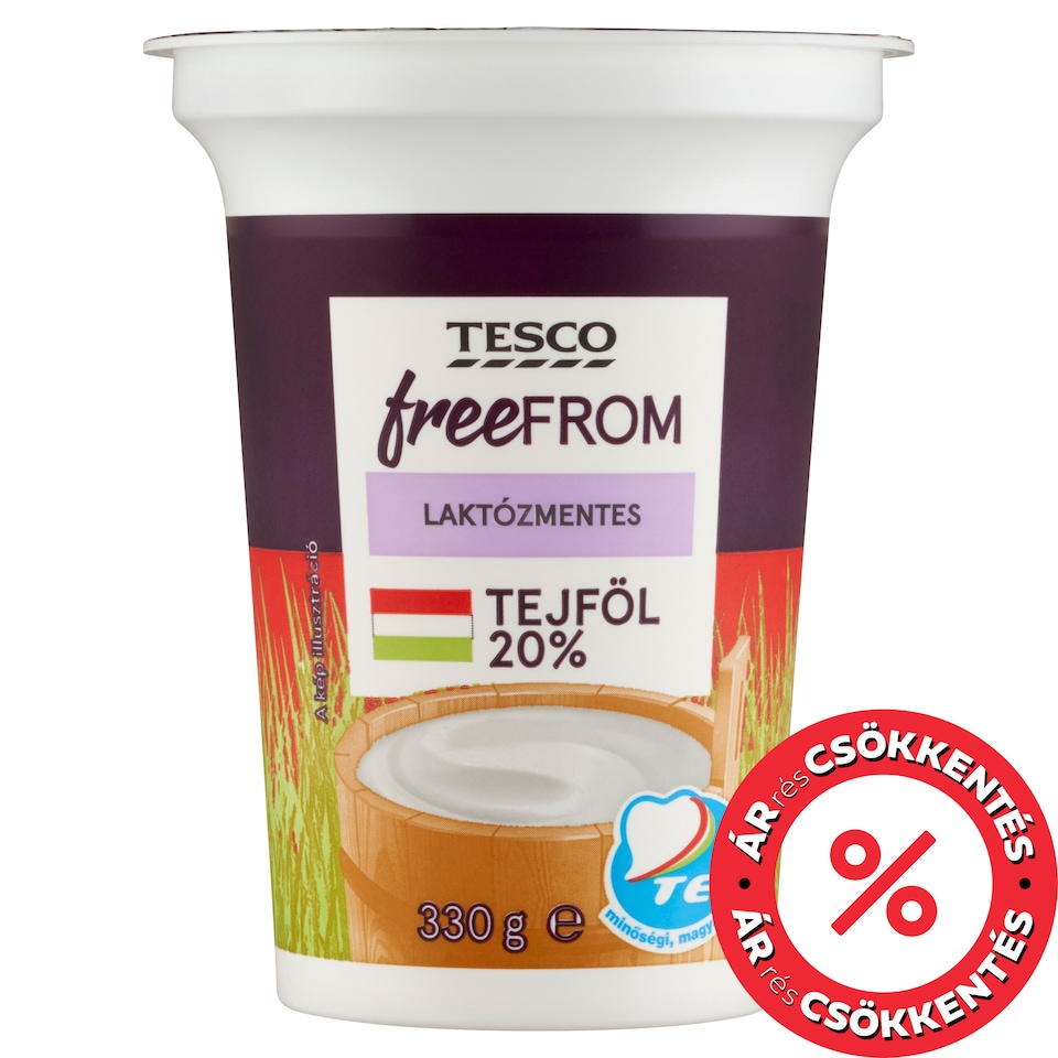 Tesco Free From Lactose Free Sour Cream 20% 330 g