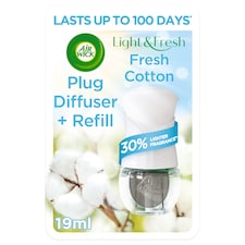Airwick Air Freshener Plug In Kit Cotton 19ml