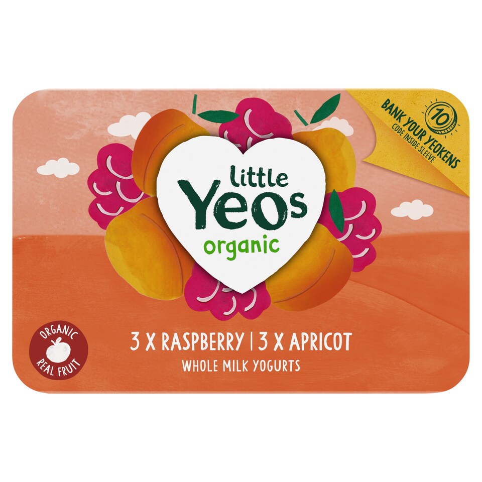 Little Yeos Raspberry Apricot Fromage Frais 6 X45g