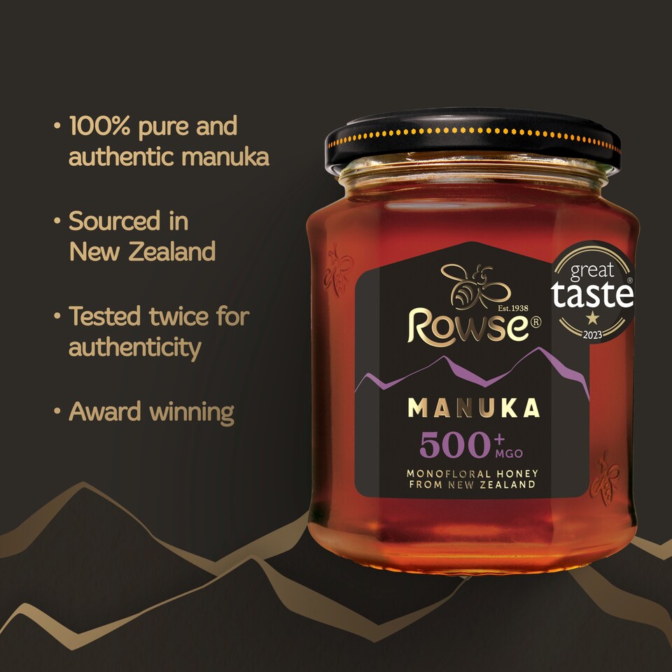 image 1 of Rowse Authentic Manuka New Zealand Honey 500+ Mgo 225G