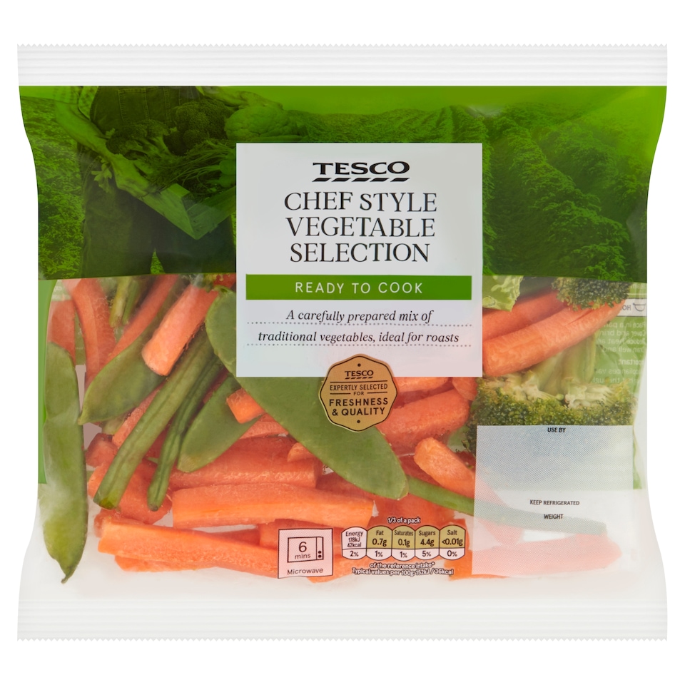 image 1 of Tesco Chef Vegetable Selection 350G