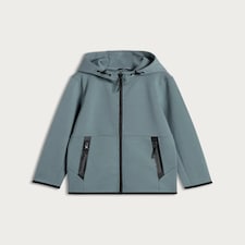 F&F Active Boys Hooded Zip Up Jacket in Blue