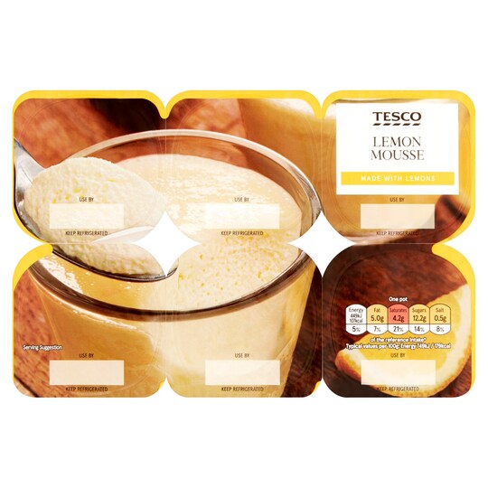 Tesco Mousse 6X60g Tesco Groceries