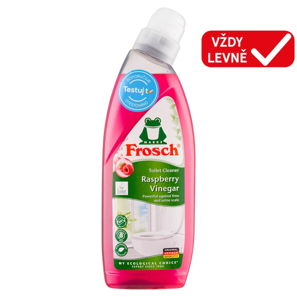 Obrázek 1 pro produkt Frosch WC čistič malinový ocet 750ml