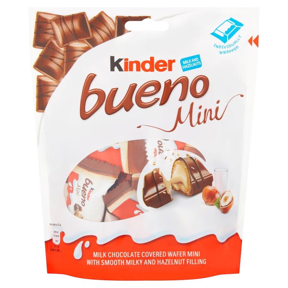 image 1 of Kinder Milk And Hazelnut Bueno Mini 86.4G