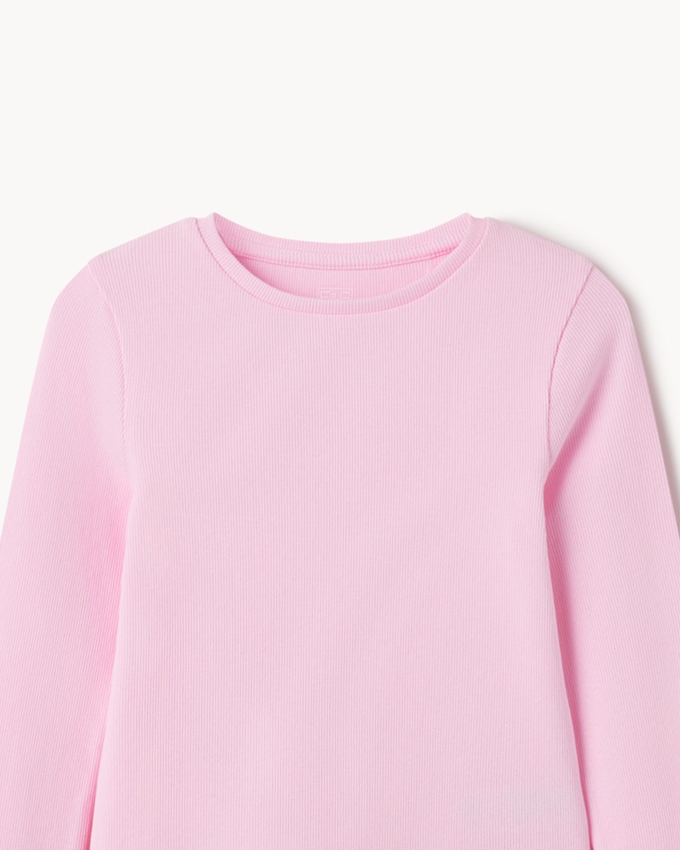 image 1 of F&F Girls 3-Pack Cotton Rich Ribbed Tops in Multi