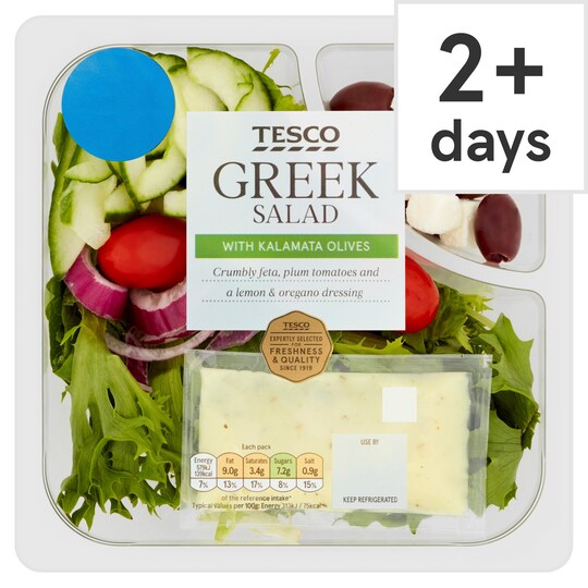 Tesco Greek Salad 185G Tesco Groceries