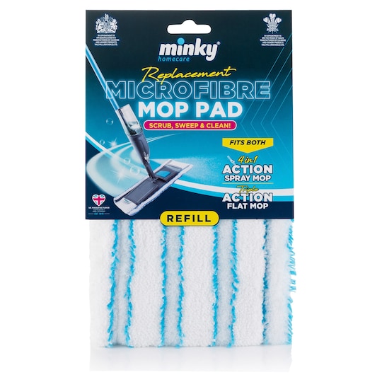 Minky Microfibre Spray Mop Pad Refill Tesco Groceries