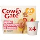 image 1 of Cow & Gate Pots Apple Strawberry Banana 4x100g