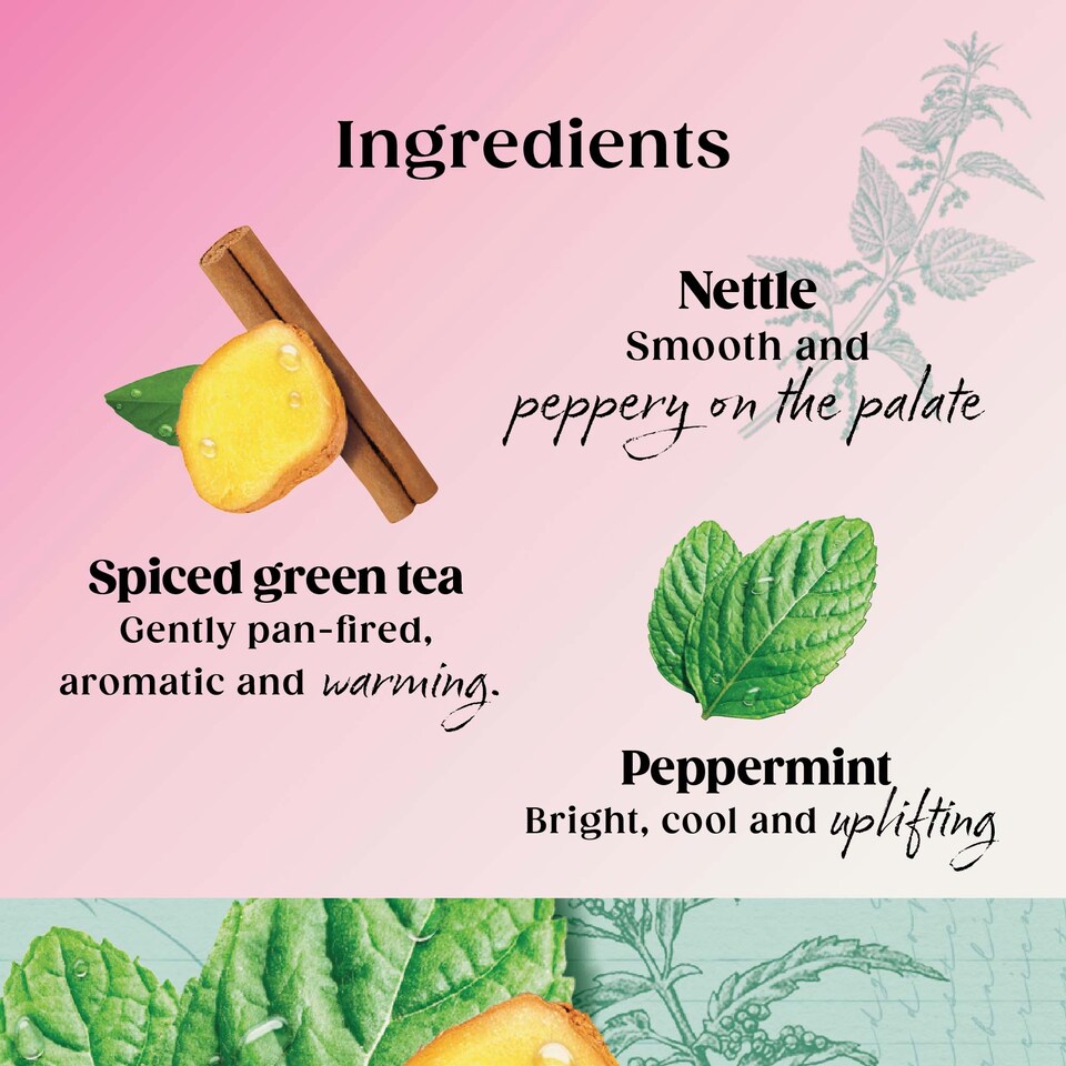 image 1 of Twinings Superblends Metabolism Peppermint & Spiced Green Tea 20 Tea Bags 40g