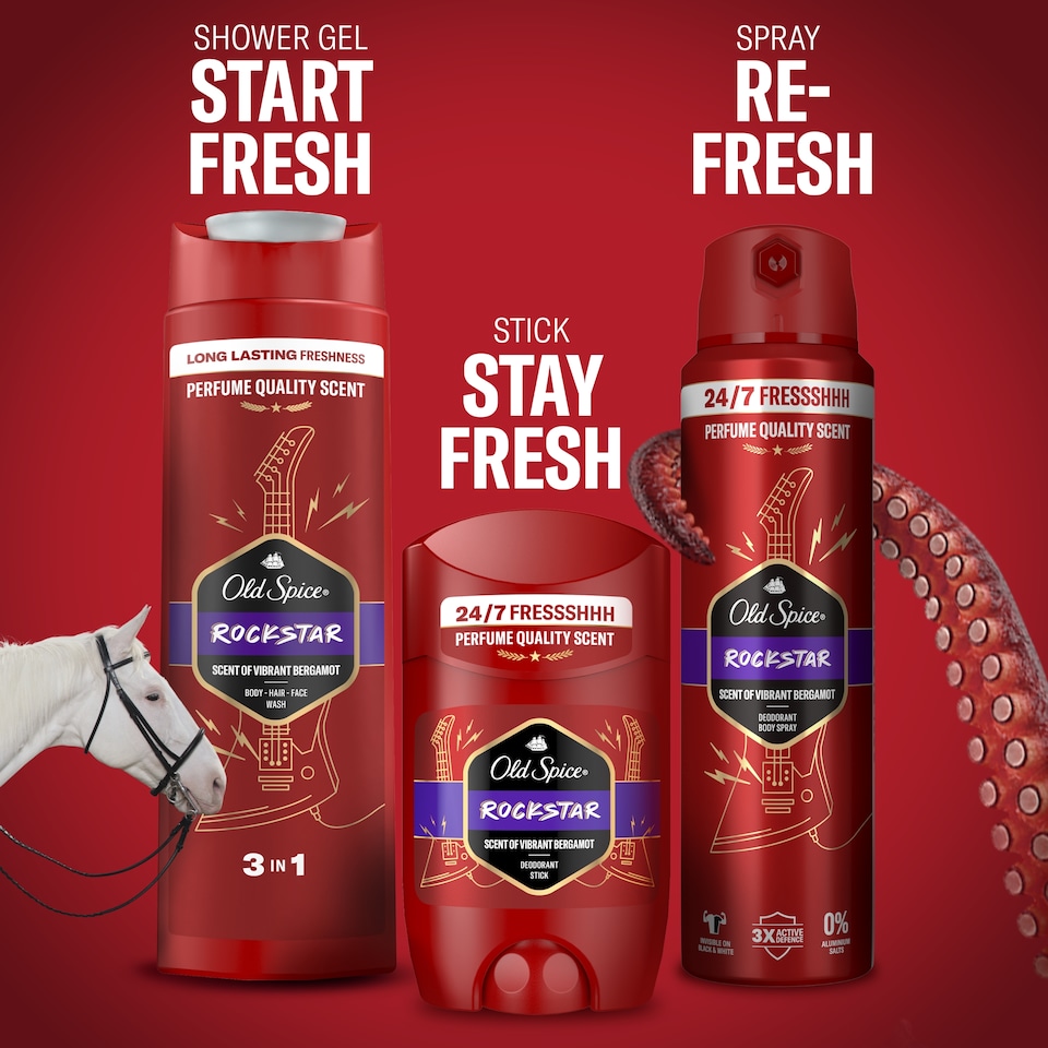 image 1 of Old Spice Rockstar Men’s Deodorant Body Spray 200ml
