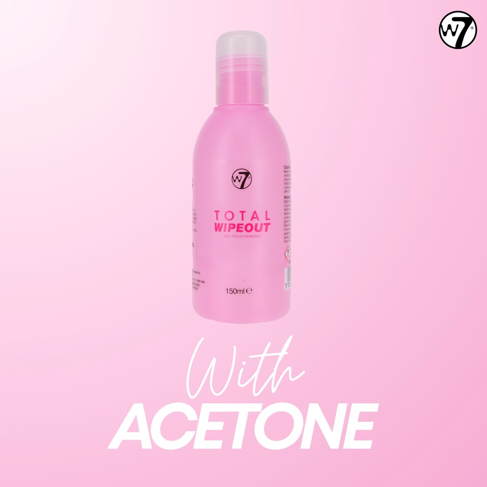 image 1 of W7 Total Wipeout Nail Polish Remover 150Ml