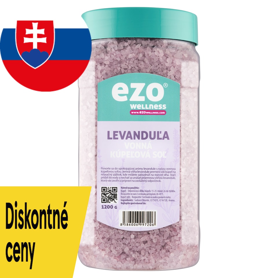image 1 of Ezo Wellness Lavender Scented Bath Salt 1200 g