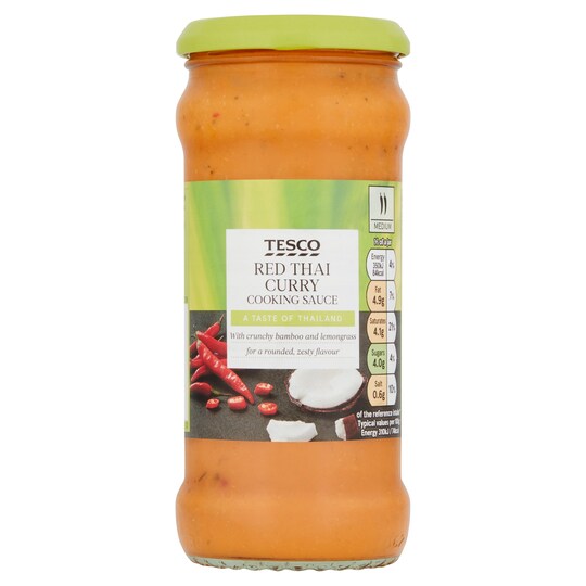 Tesco Red Thai Curry Cooking Sauce 340G Tesco Groceries
