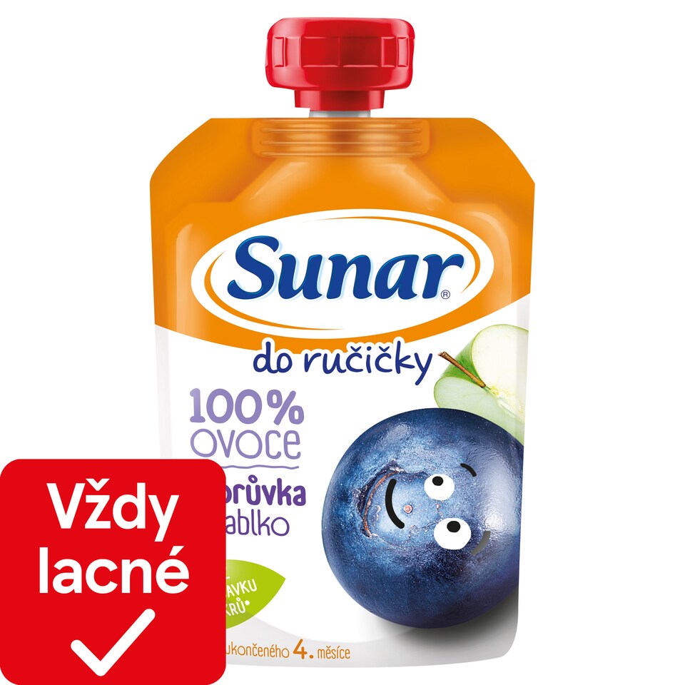 Sunar Do ručičky ovocná kapsička čučoriedka 4m+, 100 g