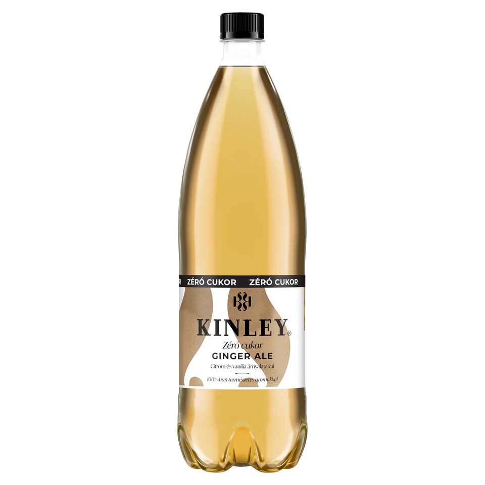 Kinley Ginger Ale Zero Sugar Energy-Free Carbonated Soft Drink with Sweeteners 1,5 l