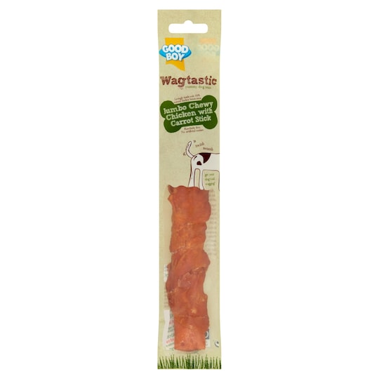 Good Boy Dog Treats Jumbo Chicken & Carrot Stick 100G Tesco Groceries