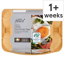 Tesco Finest 6 Corns Fed Eggs Mixed Weight