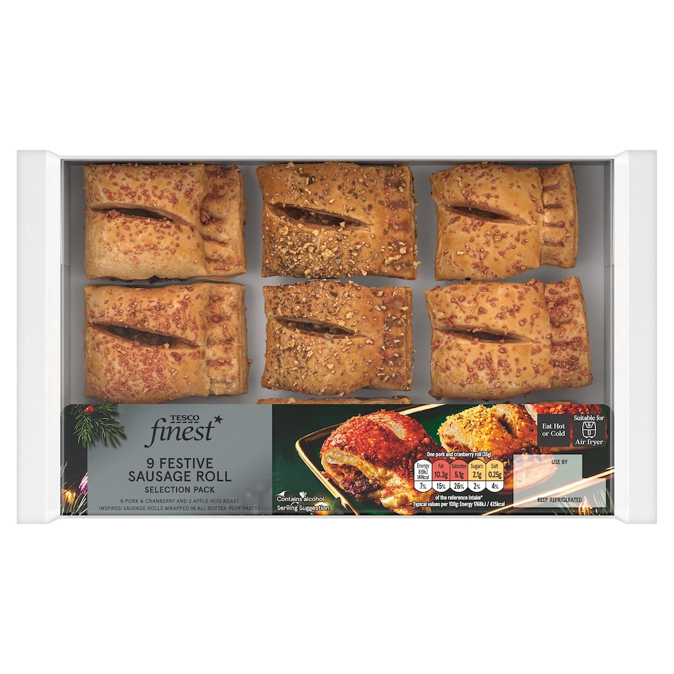 Tesco Finest 9 Festive Sausage Rolls 315g