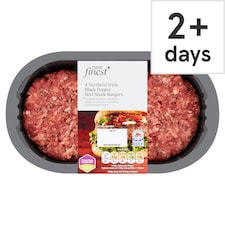 Tesco Finest Ni Peppered Beef Burgers 454G