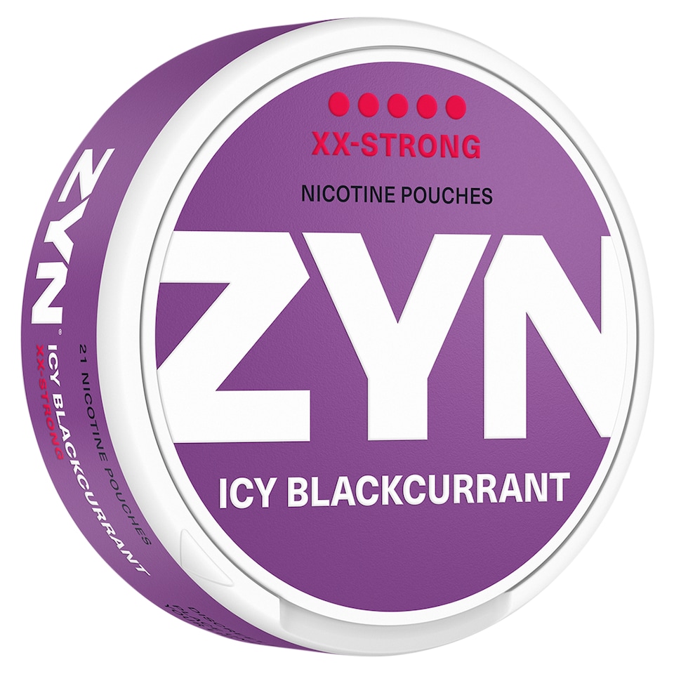 ZYN Icy Blackcurrant XX Strong Nicotine 12.5mg x 21 Pouches 14.7g