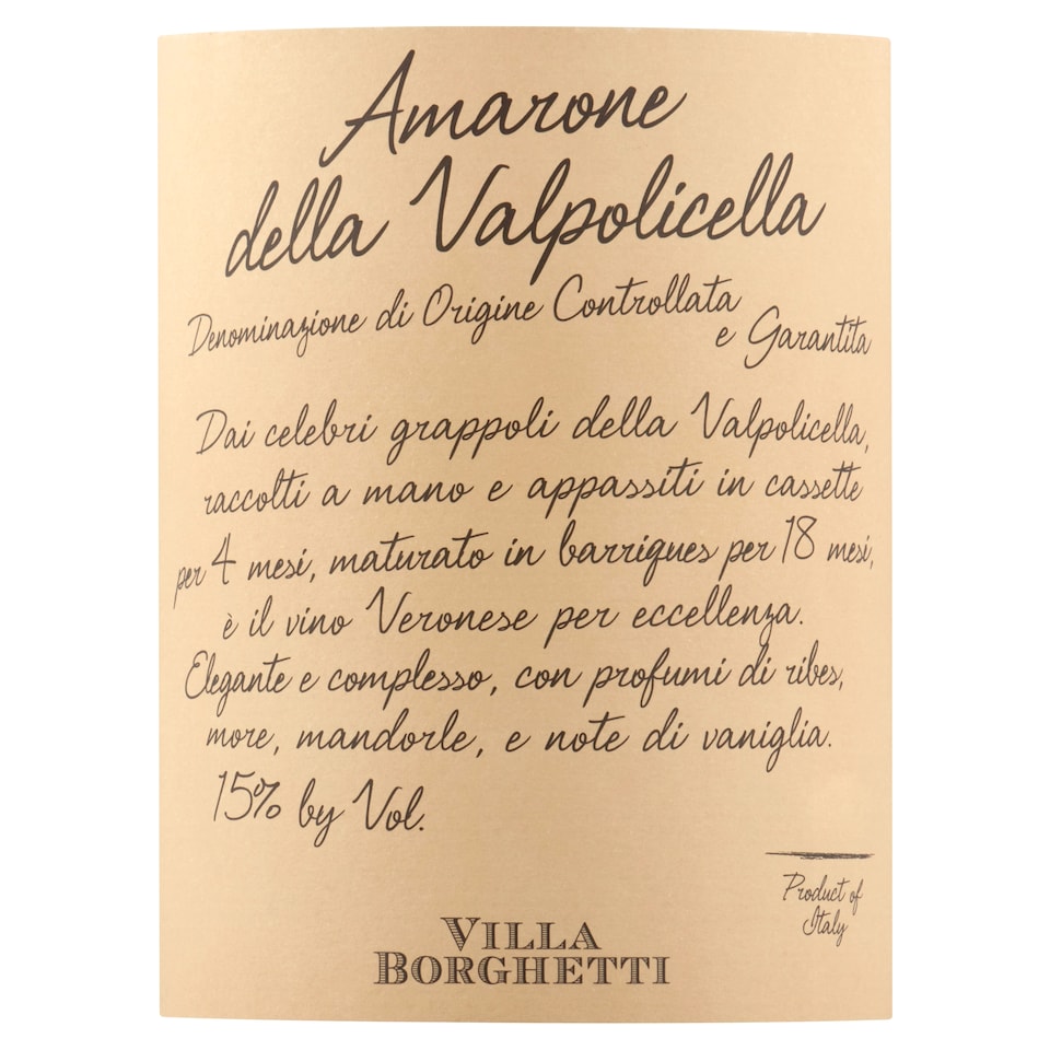 image 1 of Villa Borghetti Amarone 750Ml