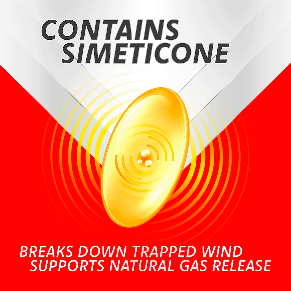 image 1 of Rennie Wind Relief Pro 250mg Simeticone 20 Capsule