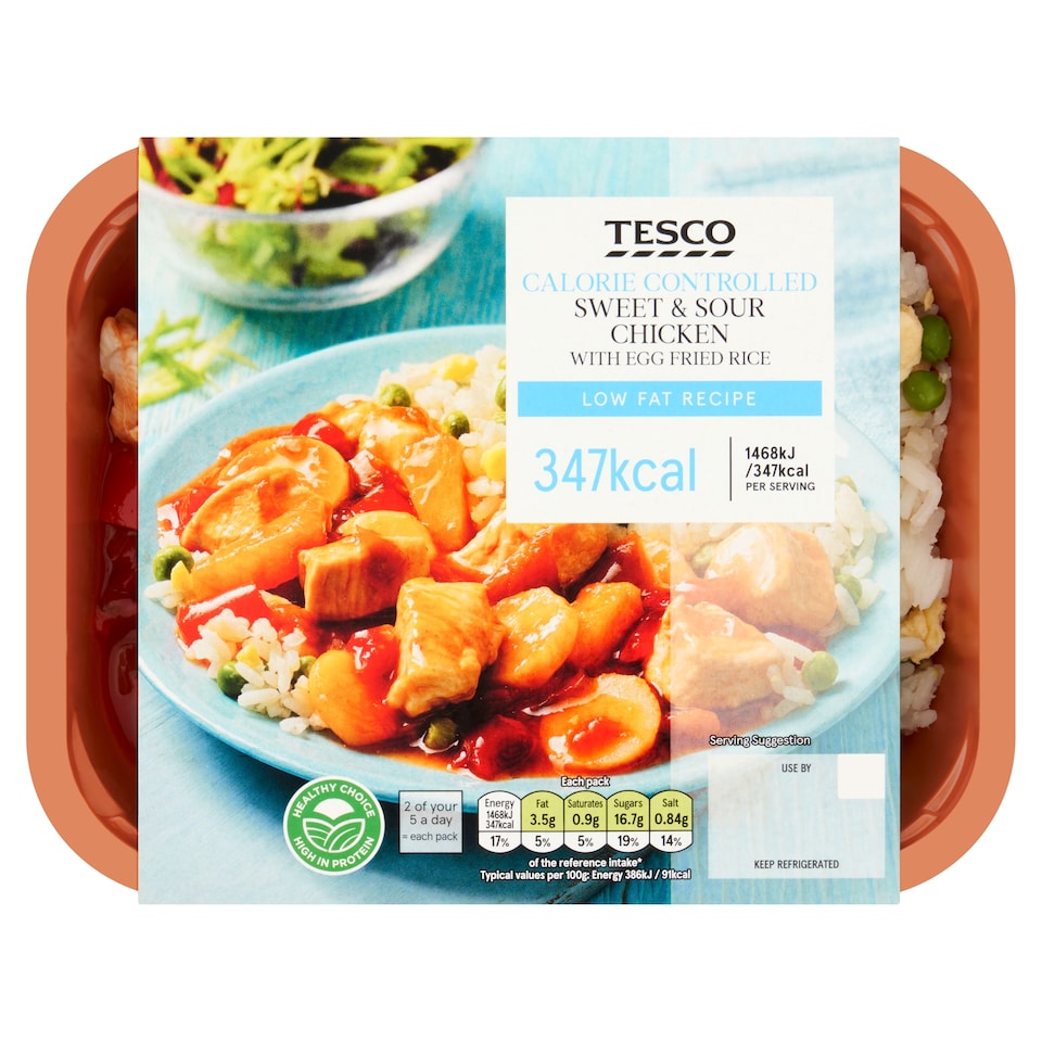 Tesco Calorie Controlled Sweet & Sour Chicken 380G