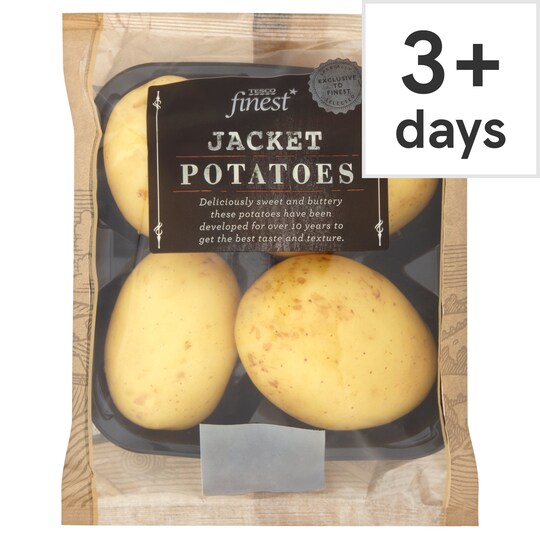 Tesco Finest Jacket Potatoes 4 Pack Tesco Groceries