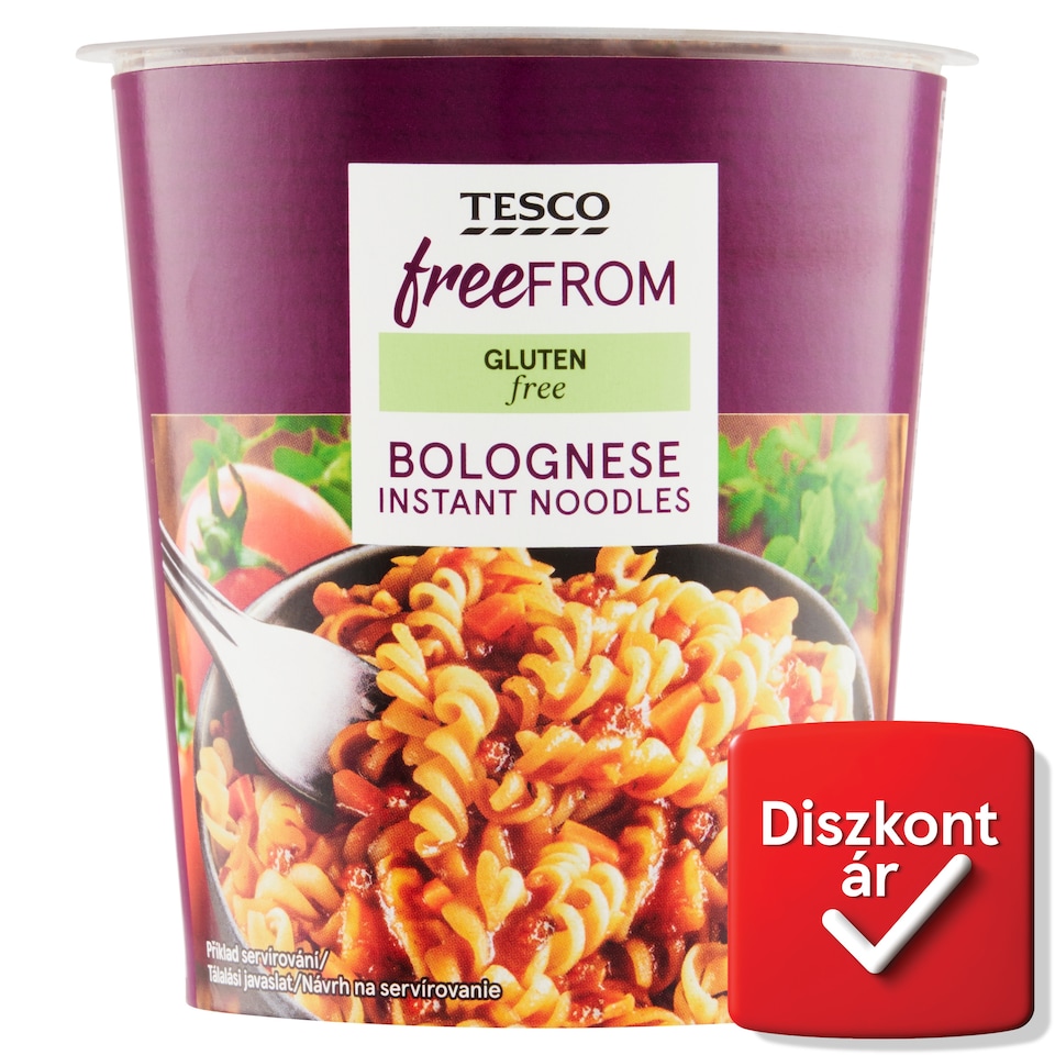 Tesco Free From Bolognese instant gluténmentes tésztakészétel 60 g