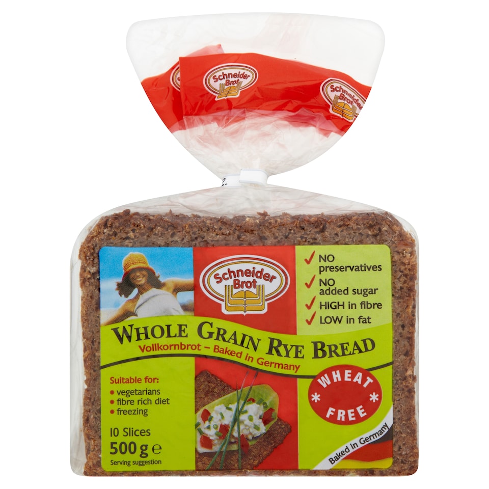 Schneiderbrot Whole Grain Vollkornbrot Rye Bread 500g