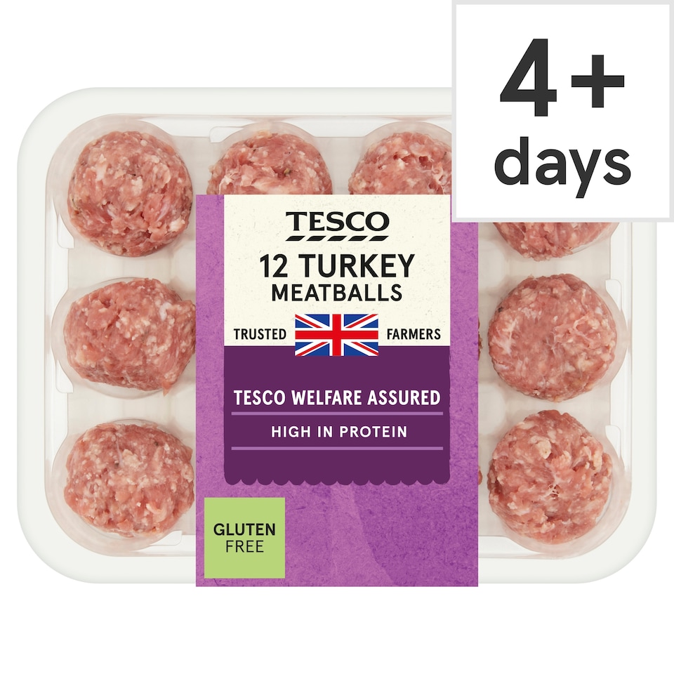 Tesco British Turkey Meatballs 12 Pack 336g
